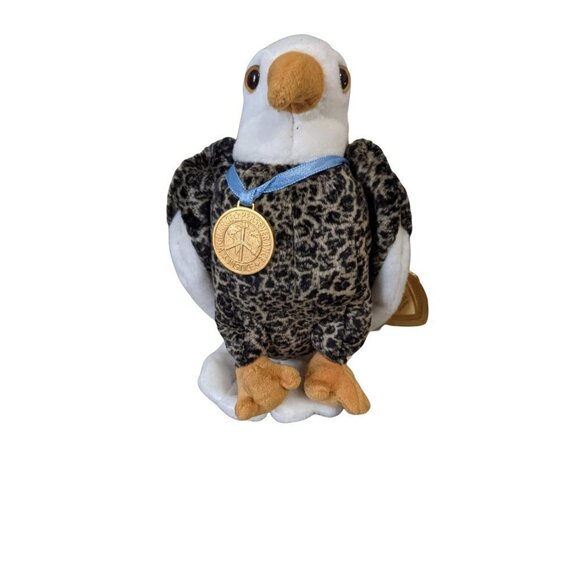 TY Beanie baby Valor Eagle Stuffed animal plush  6in - Picture 1 of 6